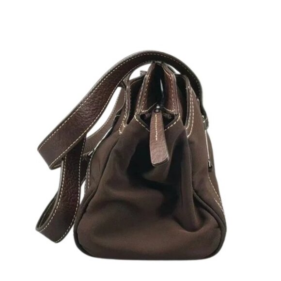 Tod's brown leather trimmed shoulder bag - Picture 6 of 16